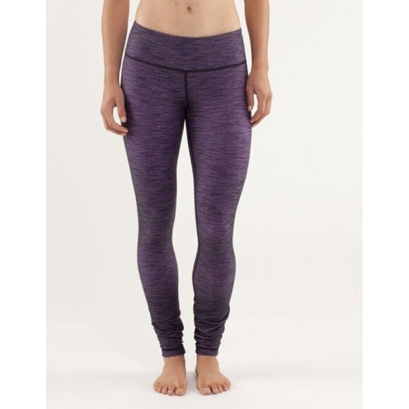 Lululemon Pants - Lululemon Wunder Under Pant *Denim Reversible Slub Denim Size 6 EUC